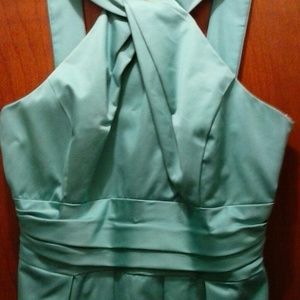 Designer David's Bridal Aqua Dress 8 USA